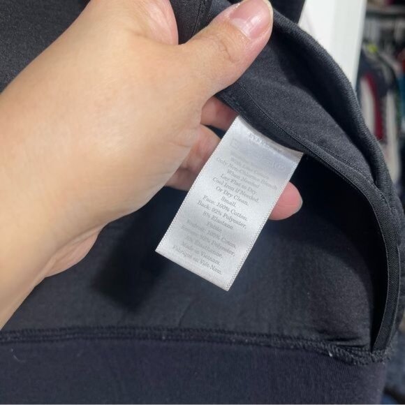 Everlane Street Fleece Bomber Jacket ScubaZip Up Pockets in Midnight Size S - Picture 9 of 11